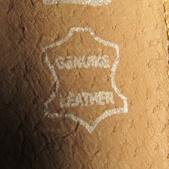 Mi.iM Genuine Leather Tan Block Heels - Picture 5 of 9